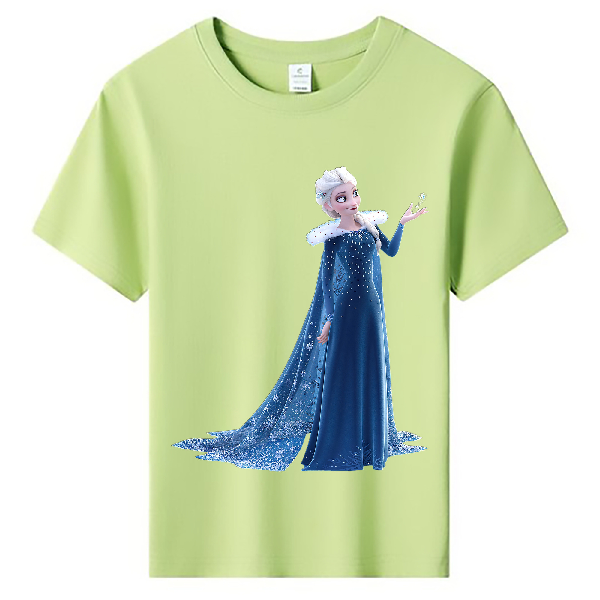 （画像用） アナと雪の女王 アンナ エルサ Frozen Anna Elsa 綿100％キッズTシャツ（フロントプリント）